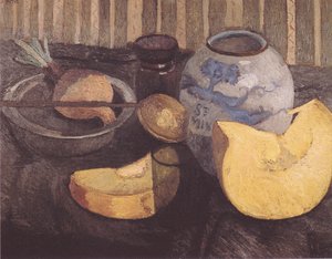 Stilleven met pompoen